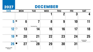 Scenes of America 2027 Promotional Desk Calendar