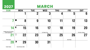 Sun, Sand & Surf 2027 Promotional Desk Calendar