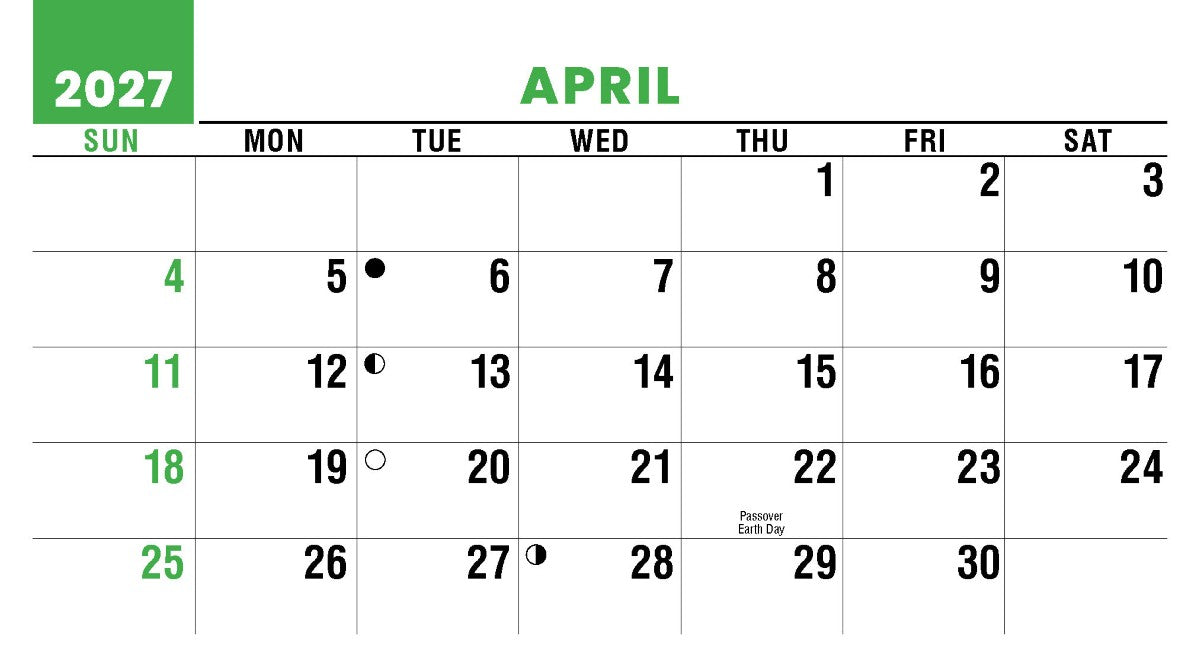 Sun, Sand & Surf 2027 Promotional Desk Calendar