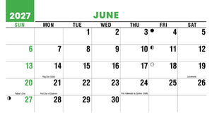 Sun, Sand & Surf 2027 Promotional Desk Calendar