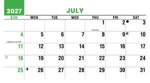 Sun, Sand & Surf 2027 Promotional Desk Calendar