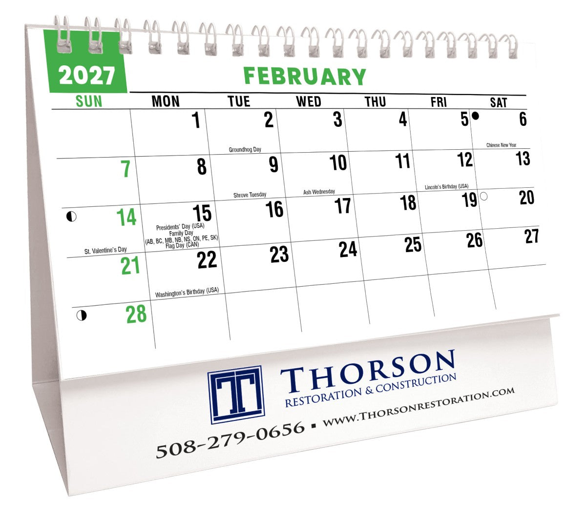 Sun, Sand & Surf 2027 Promotional Desk Calendar