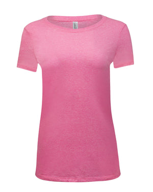 Threadfast Ladies' Triblend Short-Sleeve T-Shirt - Neon Pink Tribld