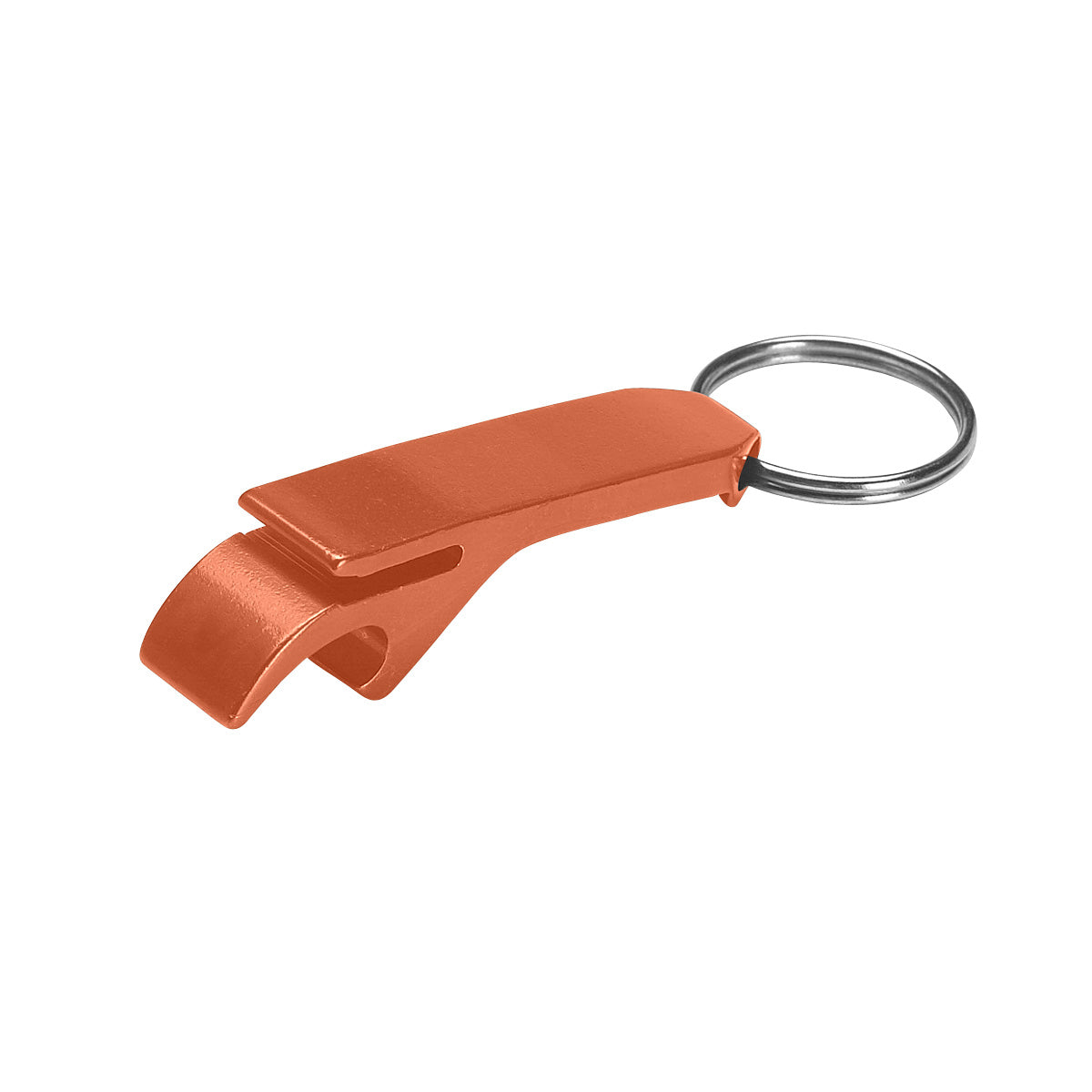 Aluminum Bottle/Can Opener Key Ring - Orange