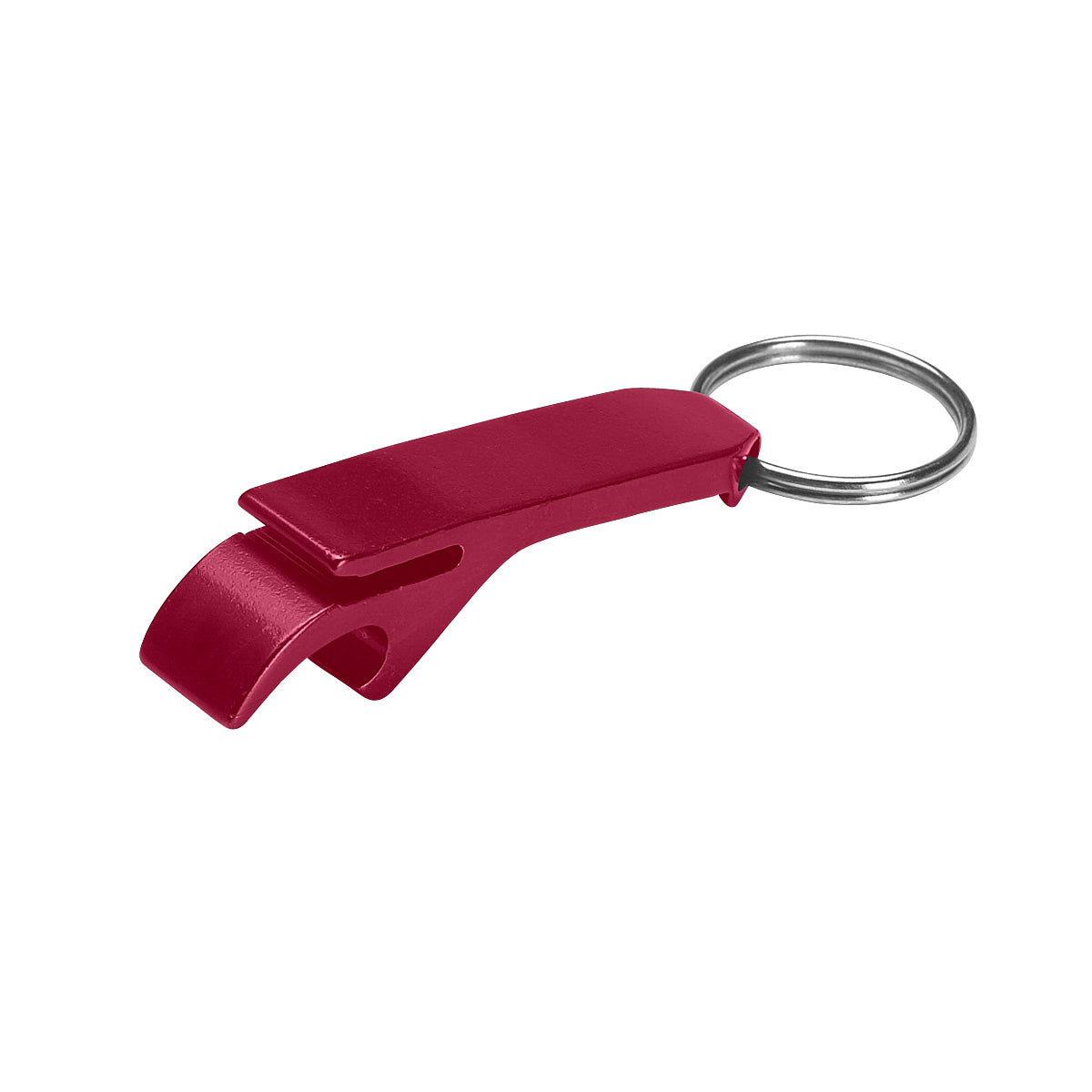 Aluminum Bottle/Can Opener Key Ring - Red