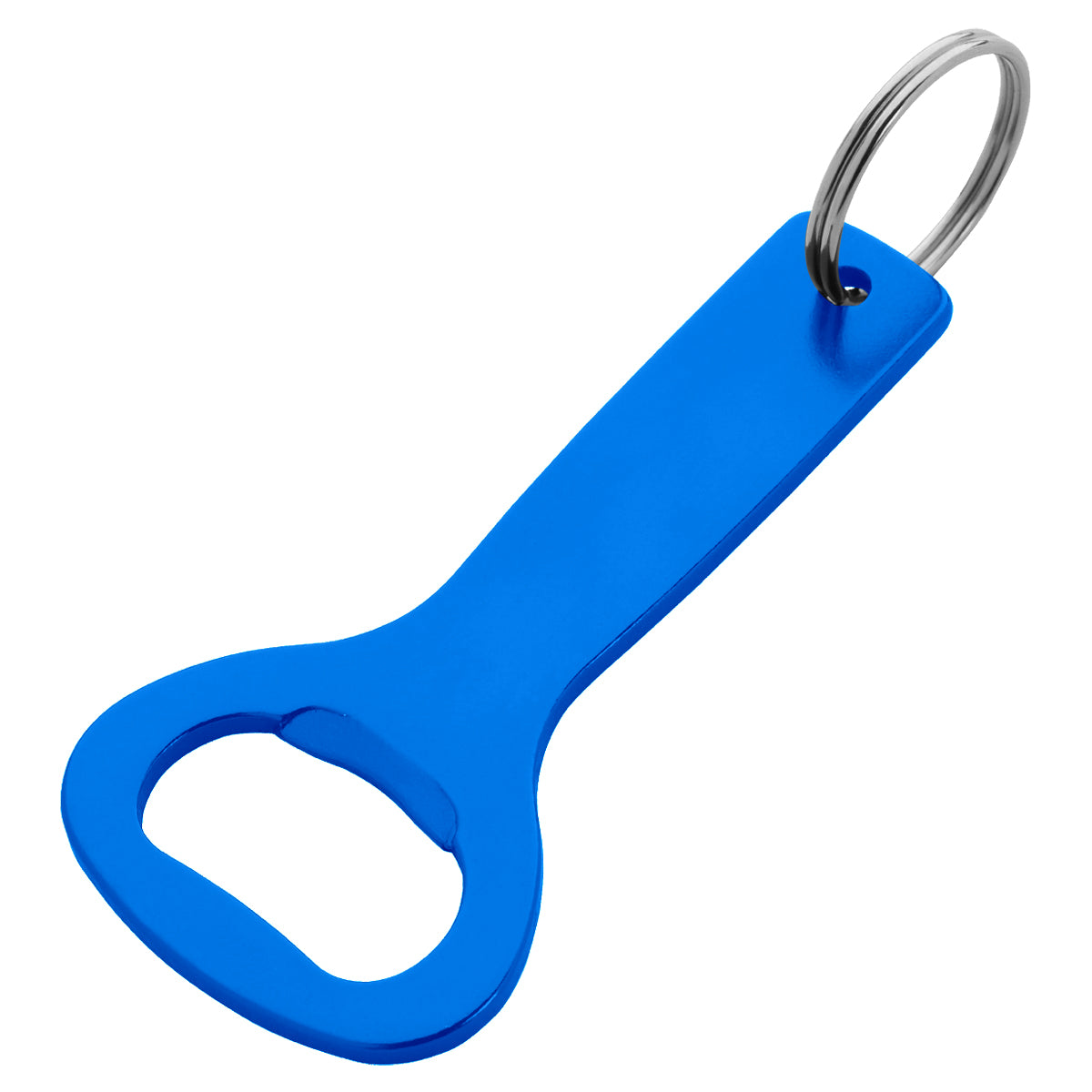 Aluminum Bottle Opener Key Ring - Blue