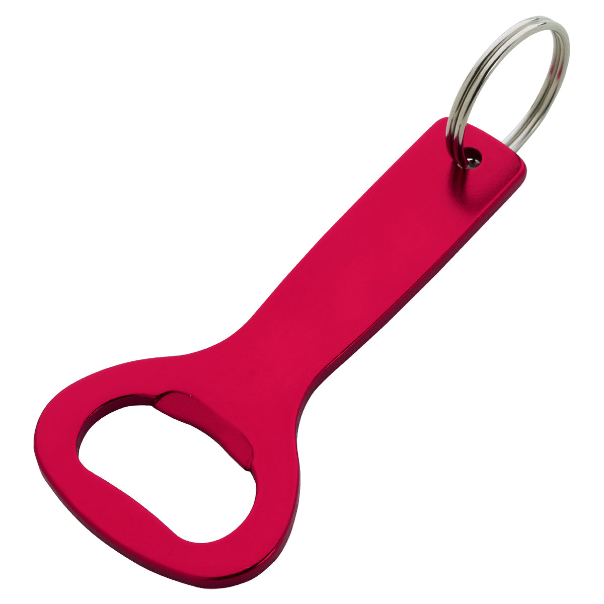Aluminum Bottle Opener Key Ring - Red