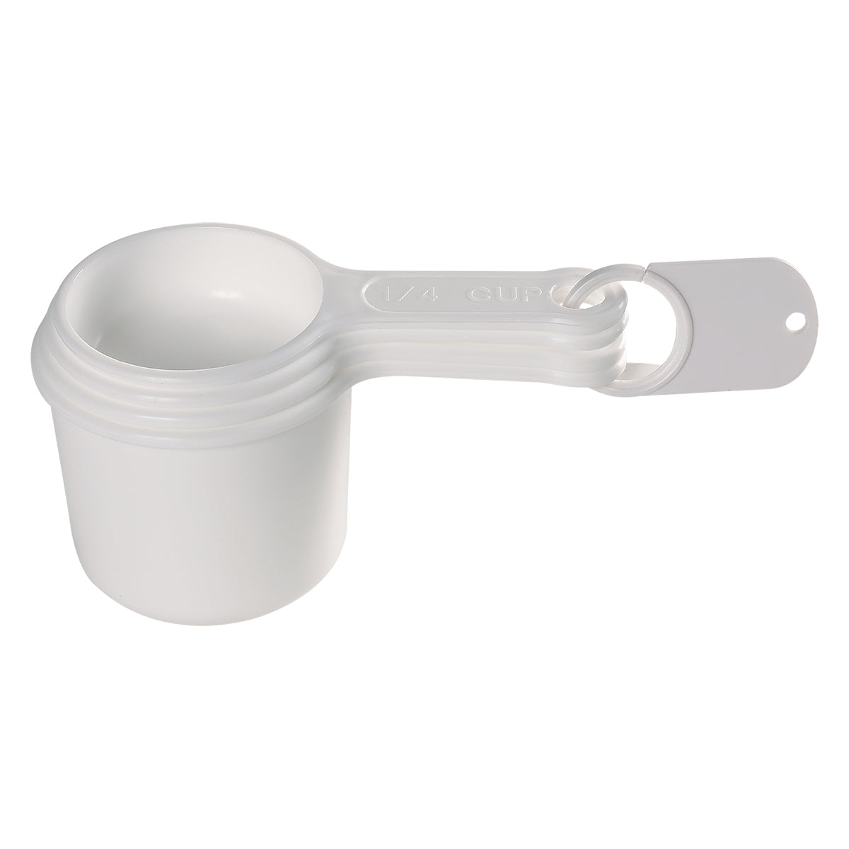 Set Of Four Measuring Cups - White