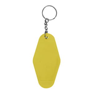 Motel Style Key Ring - Yellow