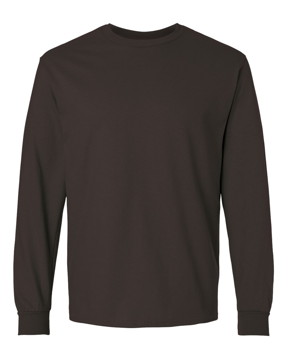Gildan Adult Ultra Cotton® Long-Sleeve T-Shirt - Dark Chocolate