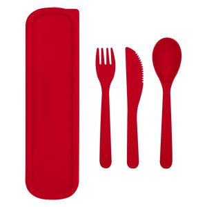 Wheat Utensil Set - Red