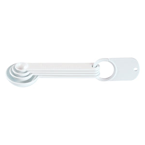 Set Of Four Measuring Spoons - White