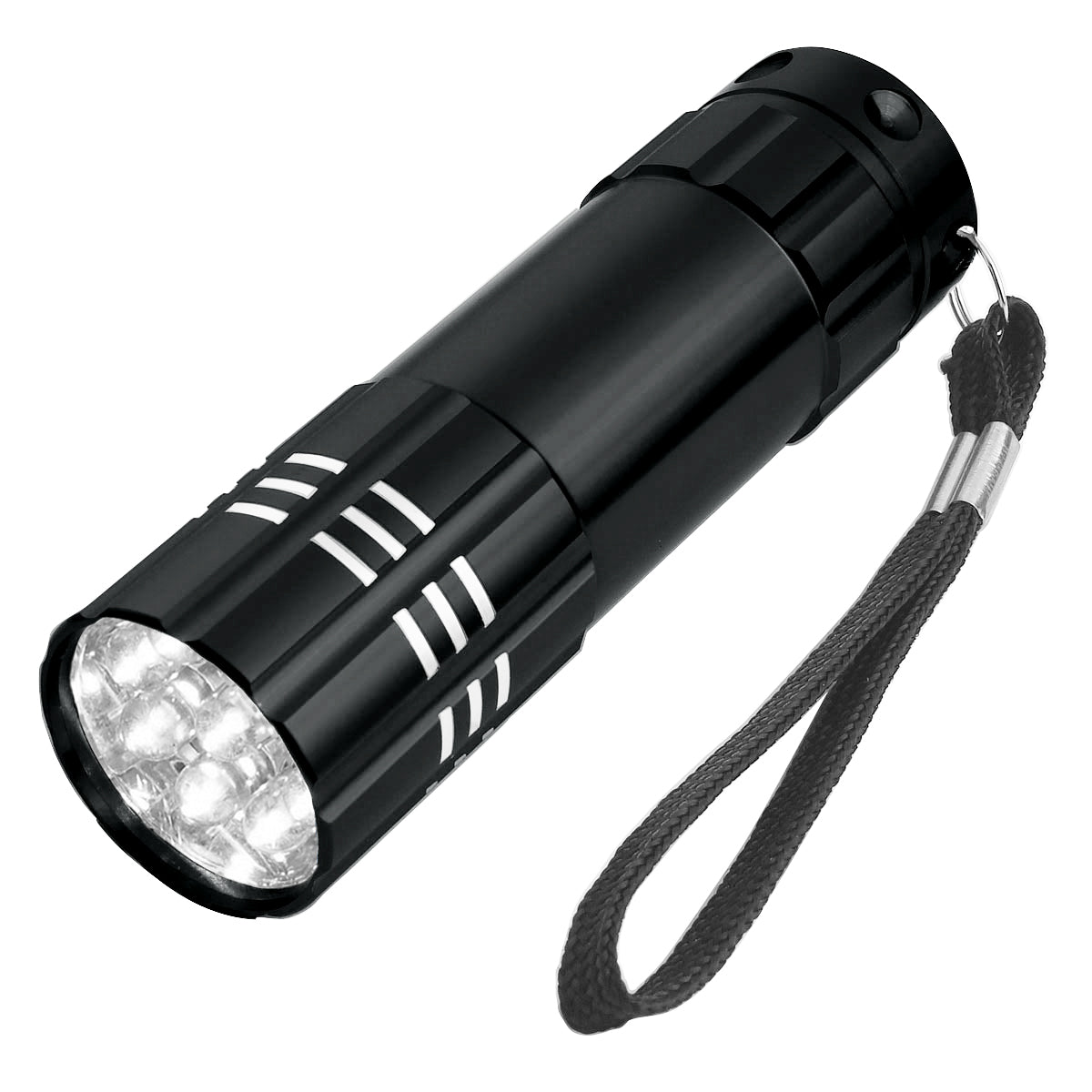 Aluminum LED Flashlight With Strap