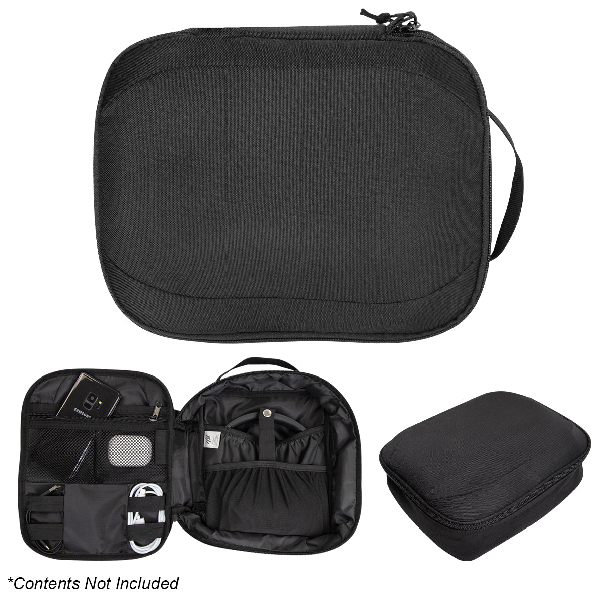 RPET Tech Travel Pouch - Black