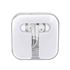 Earbuds In Compact Case - White With White
