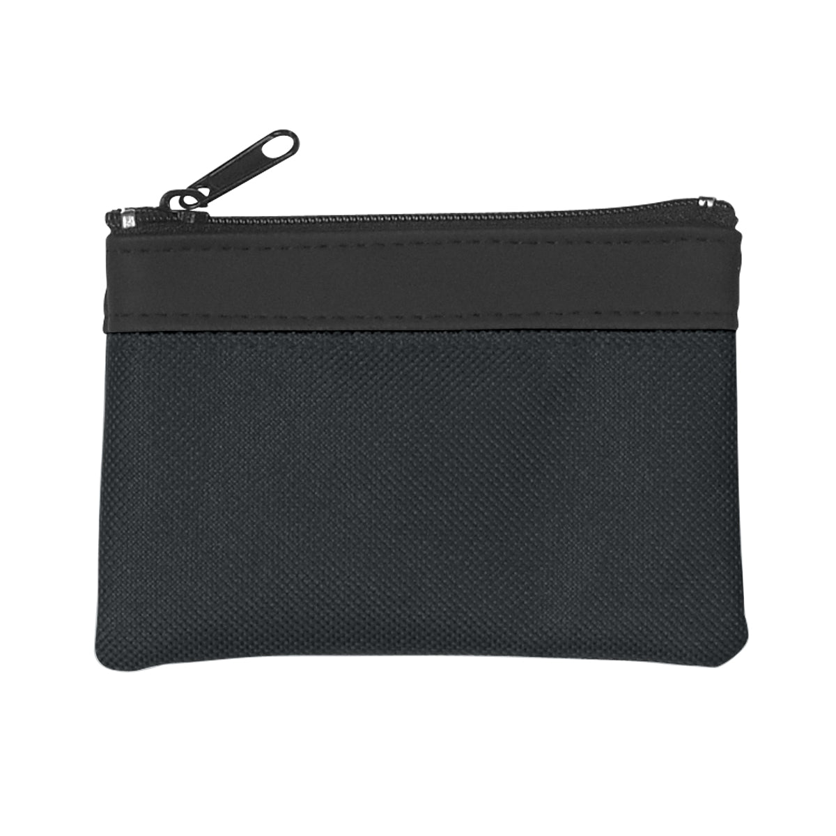 Zippered Coin Pouch - Black