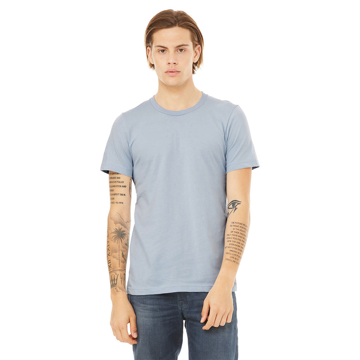 BELLA + CANVAS Unisex Jersey T-Shirt - Light Blue