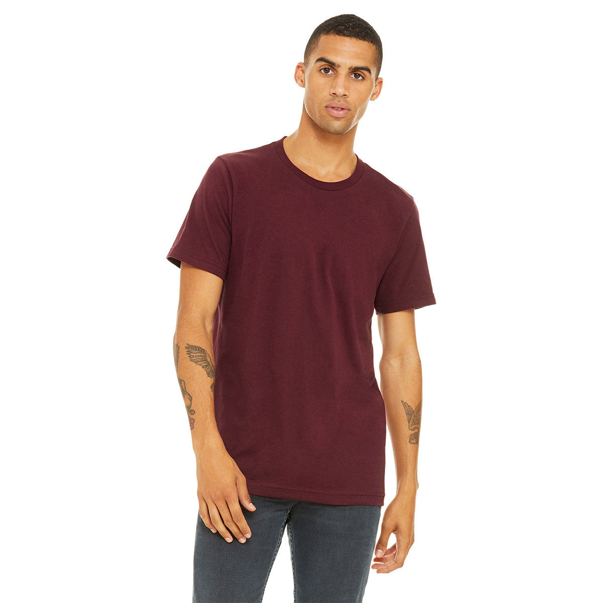 BELLA + CANVAS Unisex Jersey T-Shirt - Maroon