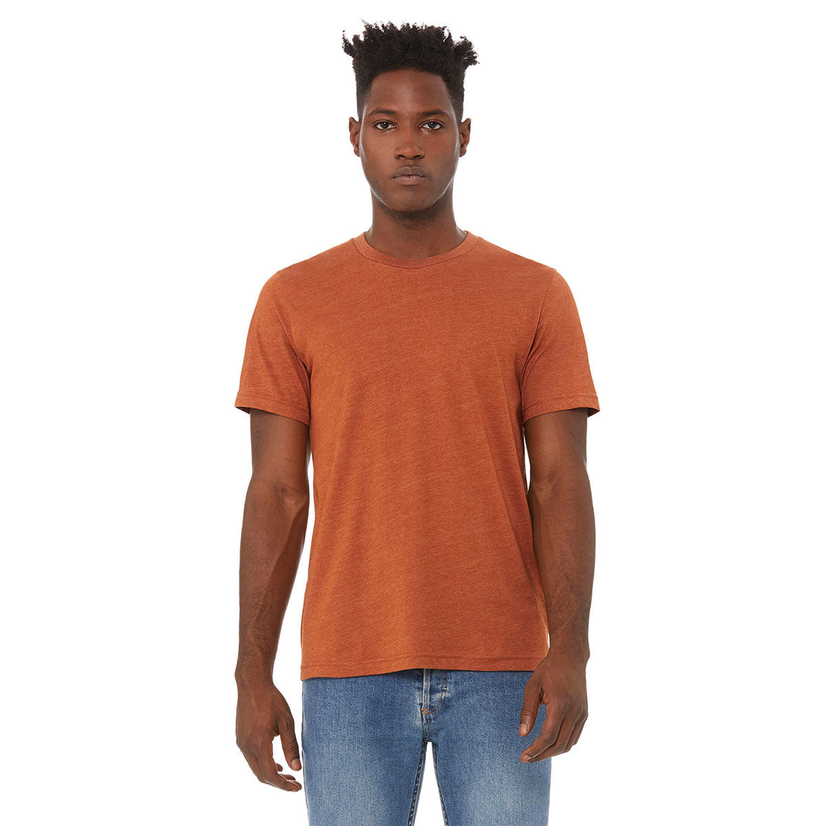 BELLA + CANVAS CVC Jersey Tee - Heather Autumn