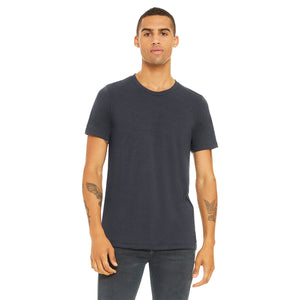 BELLA + CANVAS CVC Jersey Tee - Heather Midnight Navy