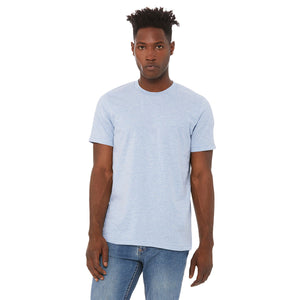 BELLA + CANVAS CVC Jersey Tee - Heather Prism Blue