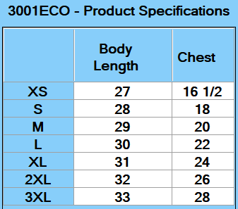 BELLA + CANVAS Unisex ECOmax T-Shirt - Specs