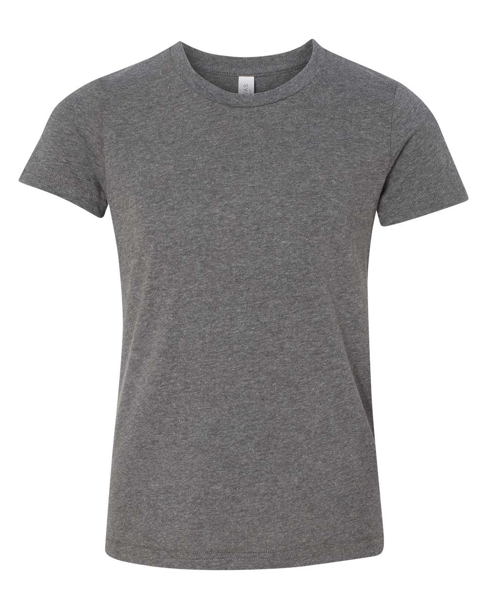 BELLA + CANVAS Youth CVC Jersey T-Shirt - Deep Heather
