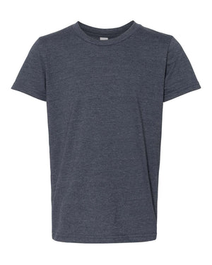 BELLA + CANVAS Youth CVC Jersey T-Shirt - Heather Navy