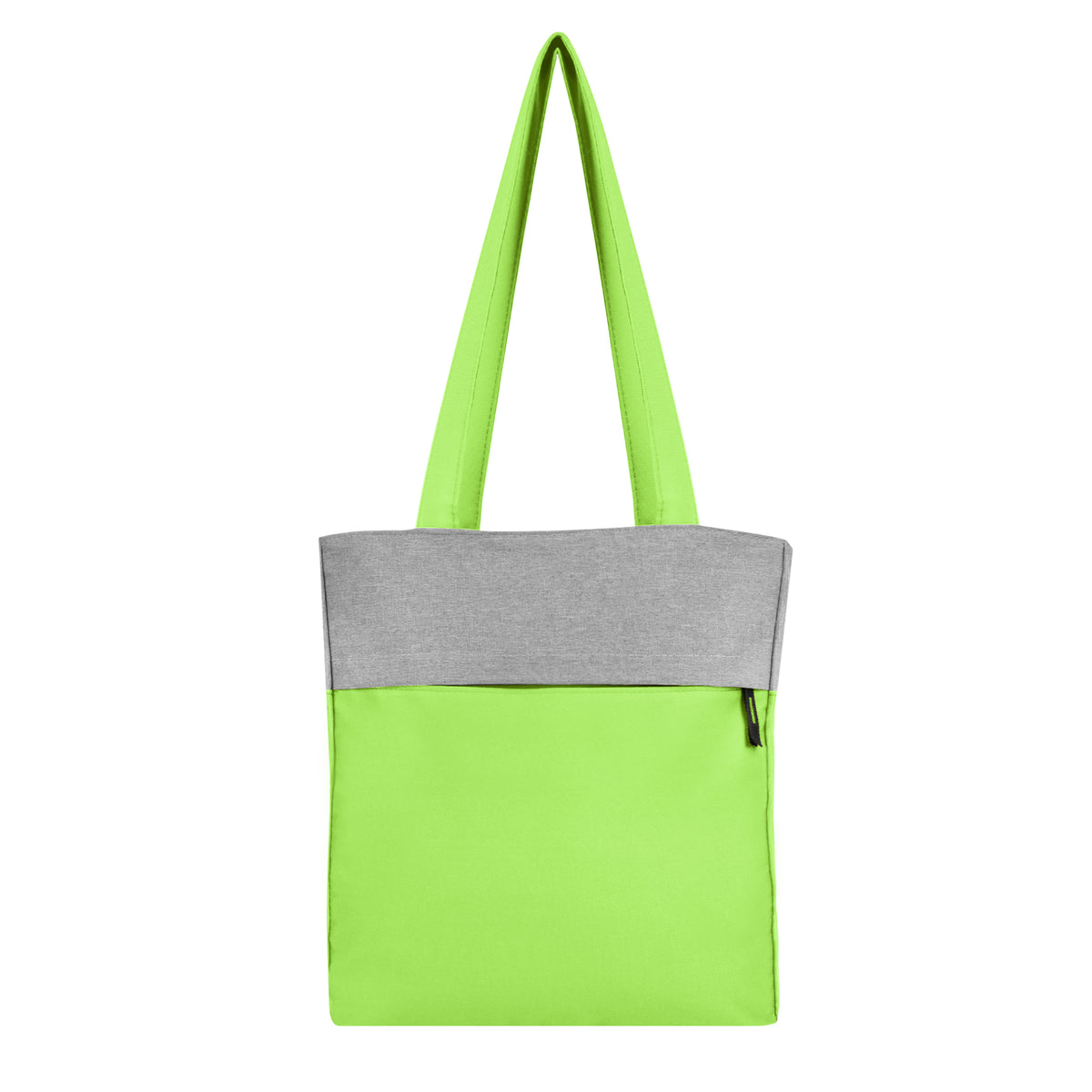 Laurel Laptop Tote Bag - Lime With Gray
