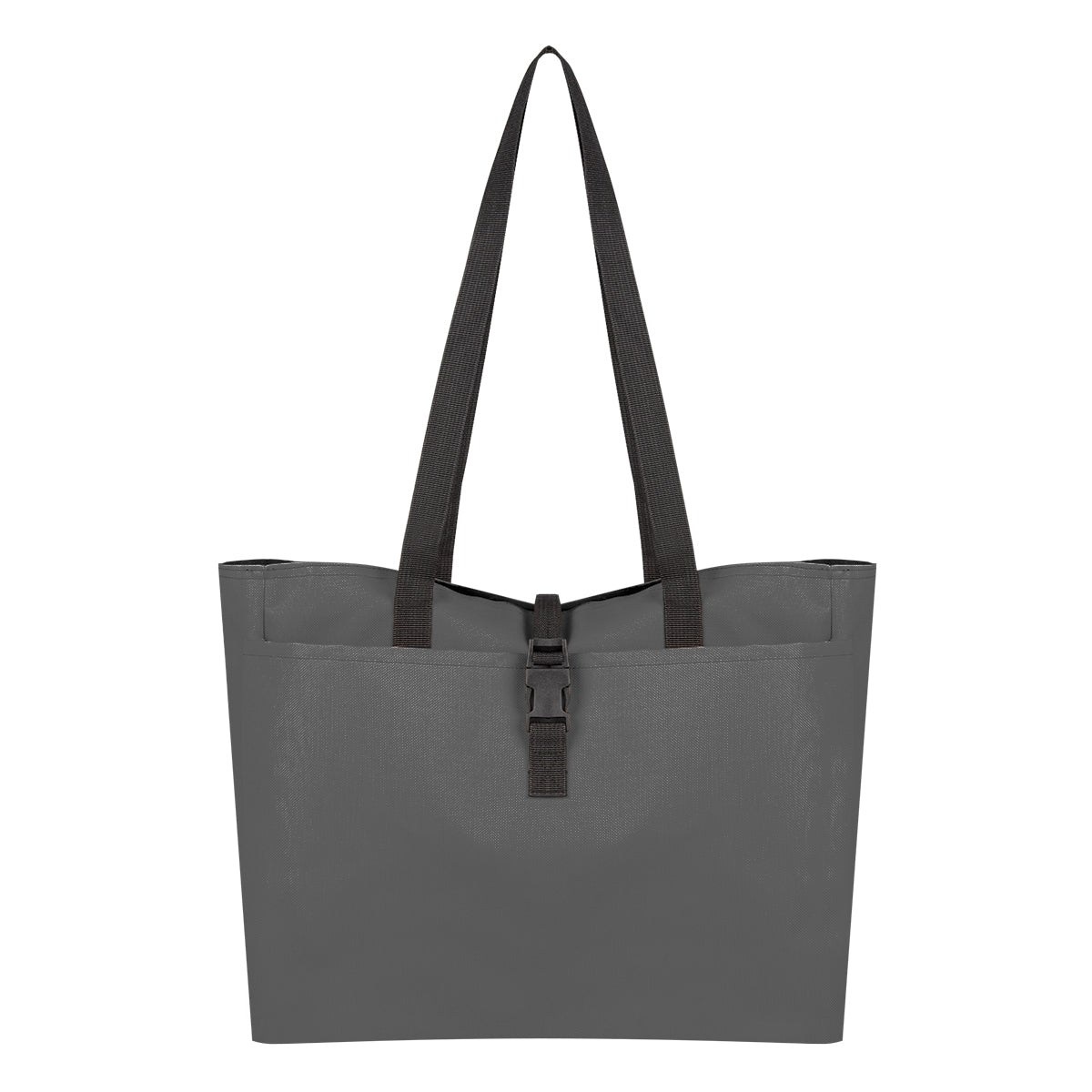 Bianca Buckle Tote Bag - Gray