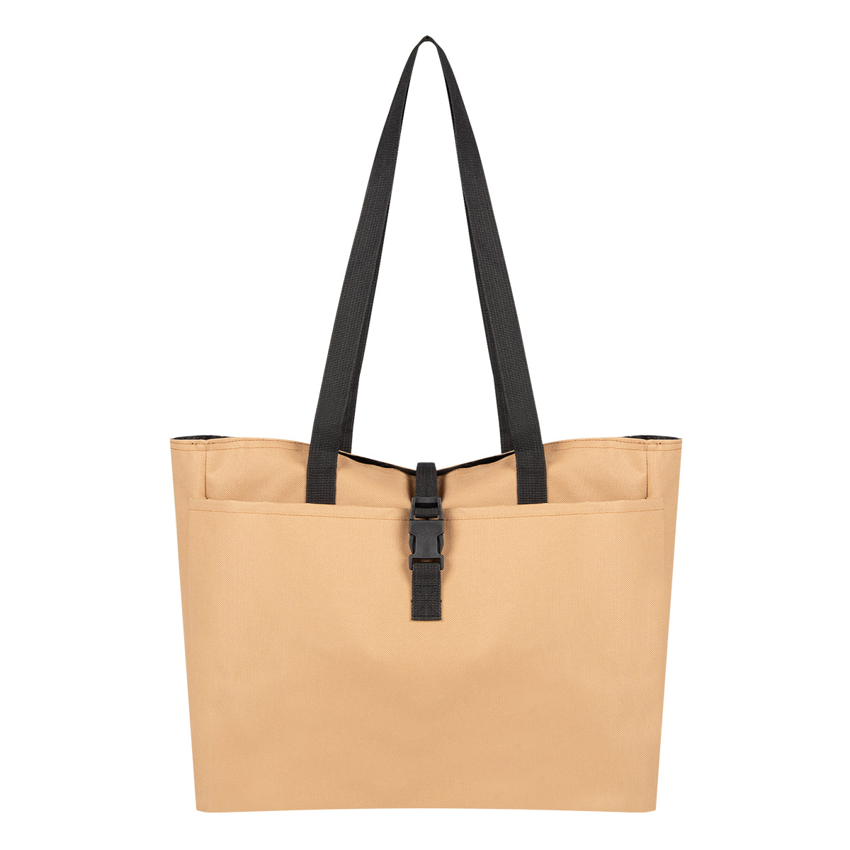 Bianca Buckle Tote Bag - Tan