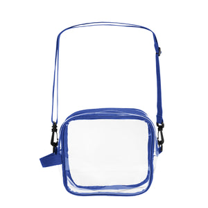 CLEAR CROSSBODY BAG - Clear With Royal