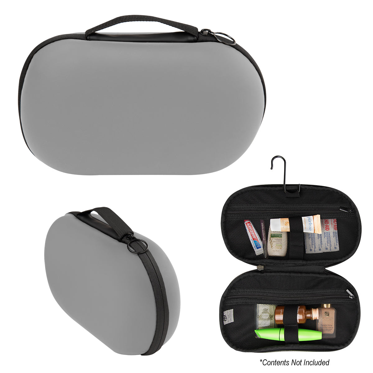 Jet Set Silicone Toiletry Bag - Gray