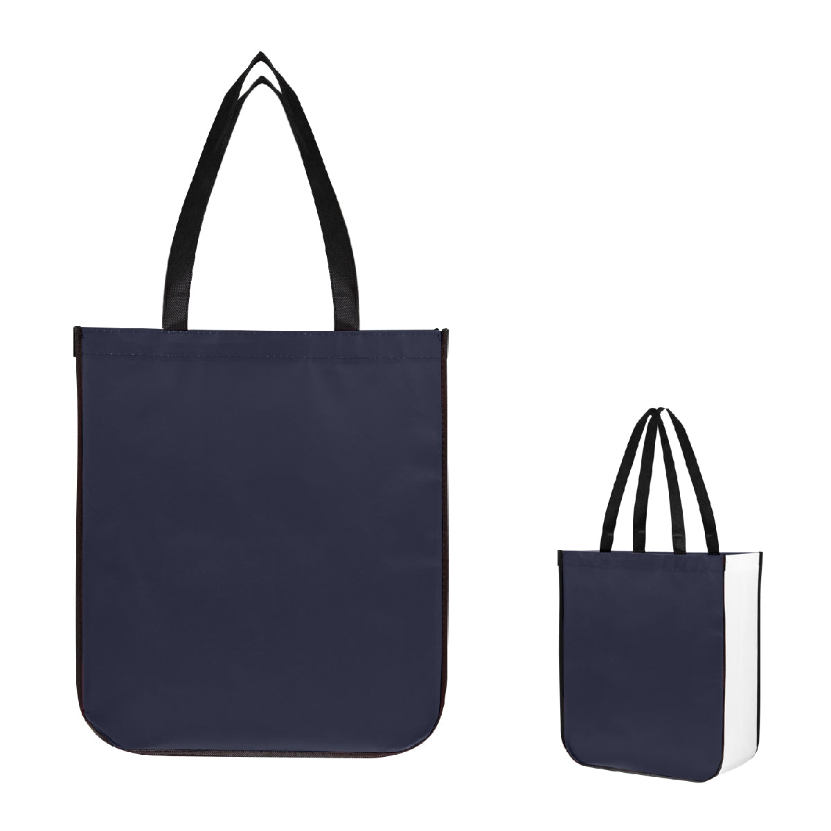 Jumbo Lola Laminated Non-Woven Tote Bag with 100% RPET Material - Navy Blue