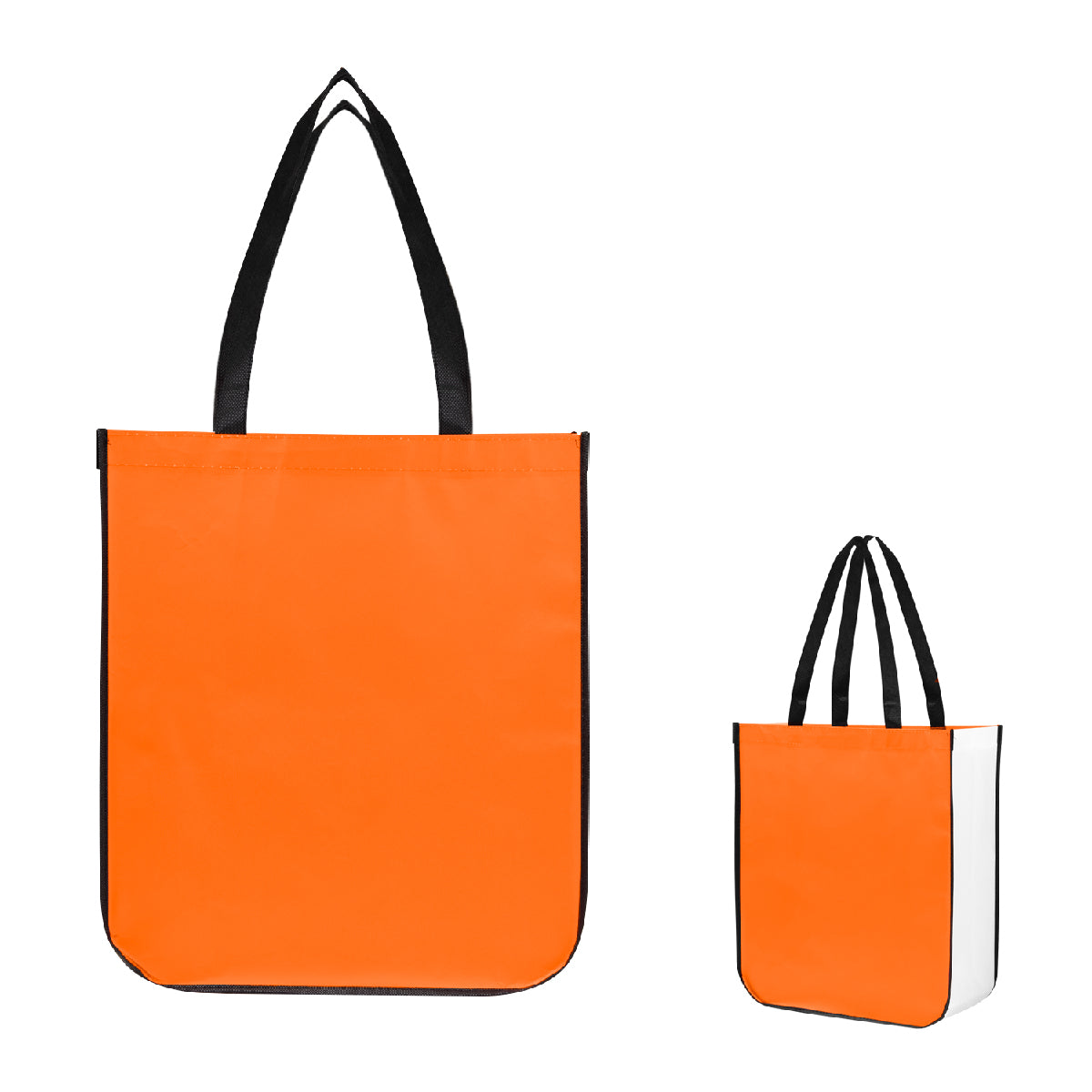 Jumbo Lola Laminated Non-Woven Tote Bag with 100% RPET Material - Orange