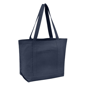 Ripley Recycled Cotton Starboard Tote - Navy Blue