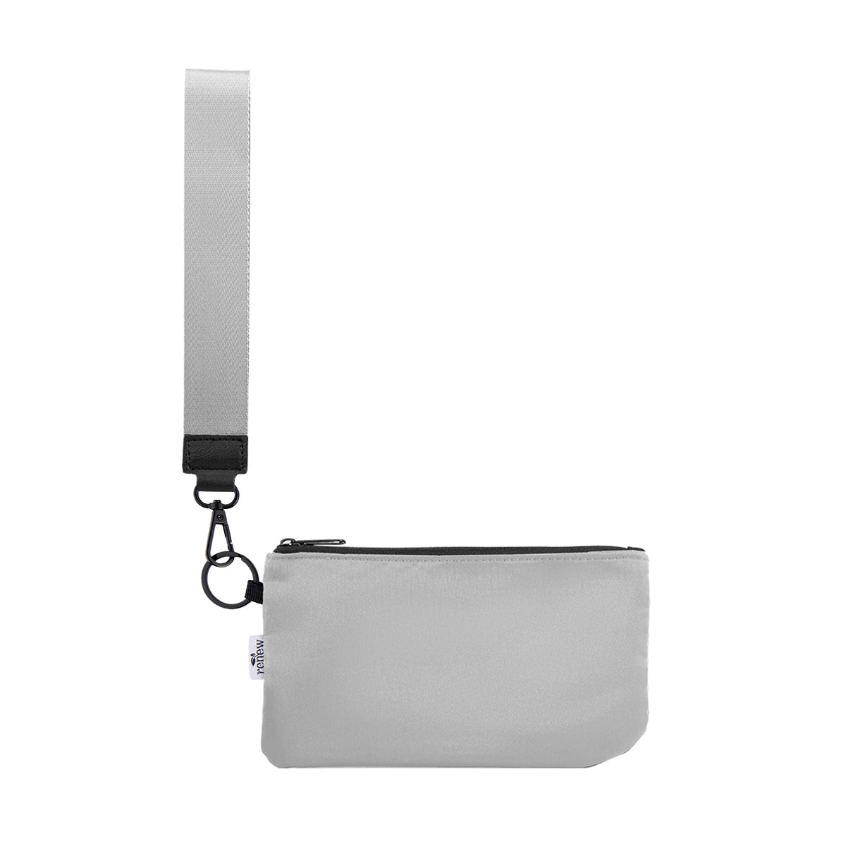 Anywhere rPET Wristlet Pouch - Gray With Gray