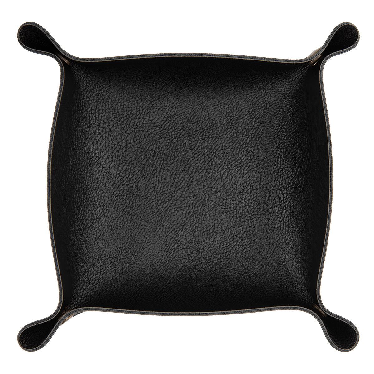 Leatherette Catchall Tray - Black