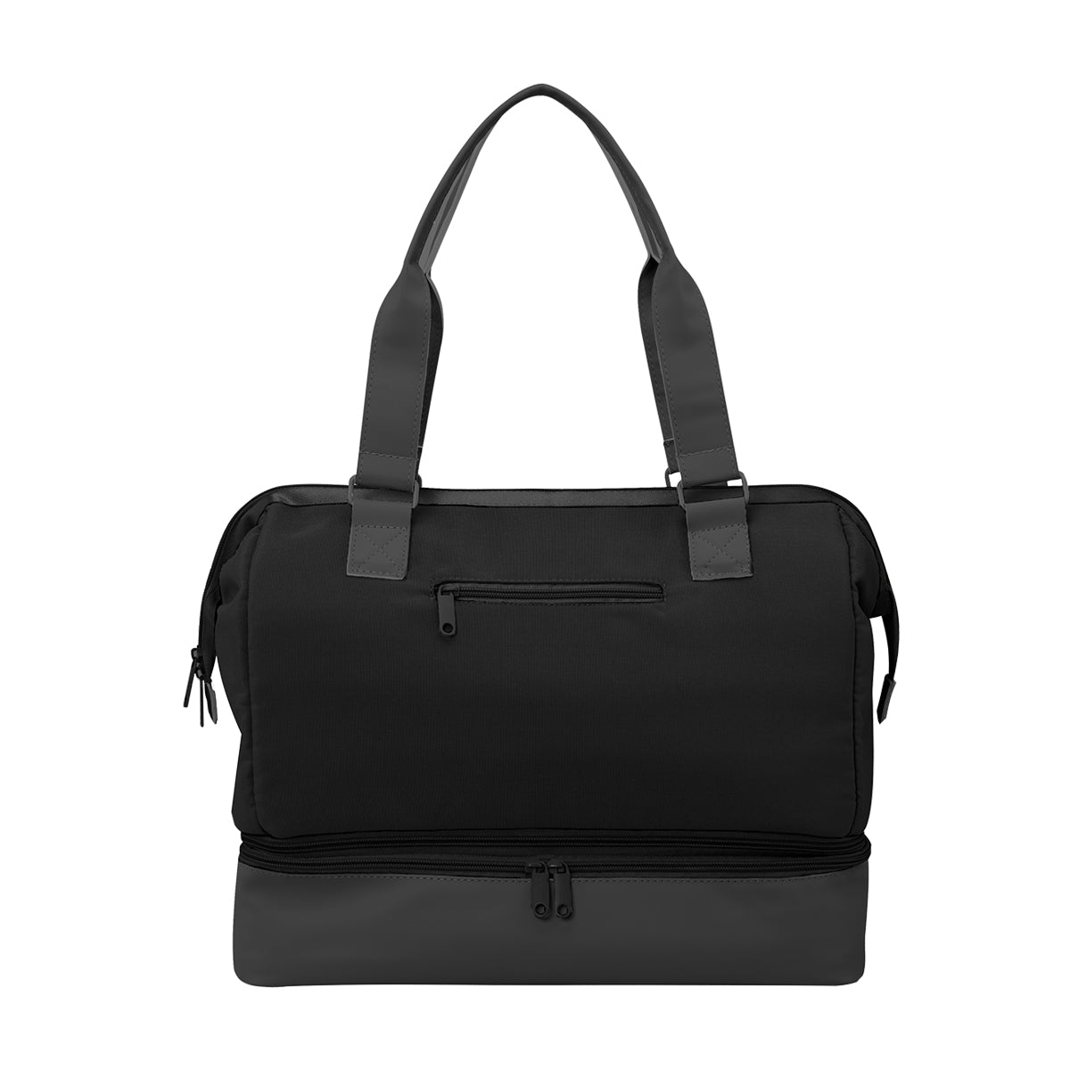 The Weekender Mini Travel Bag With Drop Bottom - Black