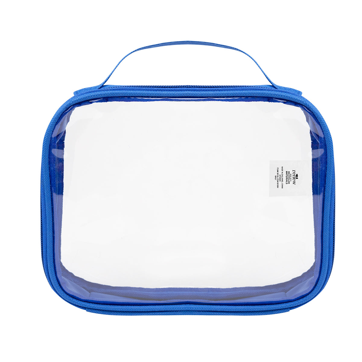 Camila Clear Toiletry Bag - Royal Blue