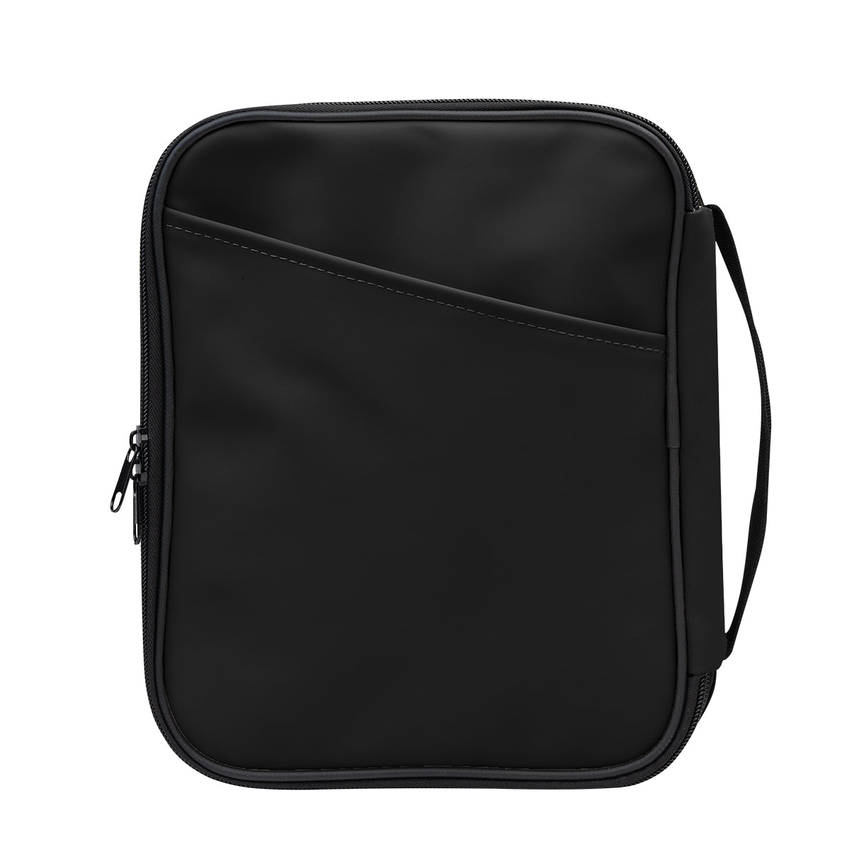 Hudson rPET Leatherette Tech Organizer - Black