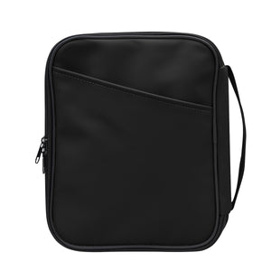 Hudson rPET Leatherette Tech Organizer - Black