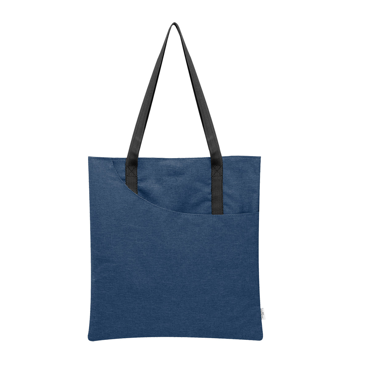 Swoop Heathered rPET Tote Bag - Heather Navy