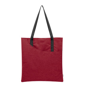 Swoop Heathered rPET Tote Bag - Heather Red