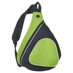 Sling Backpack - Lime With Black