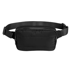 Puffer Belt Bag - Black