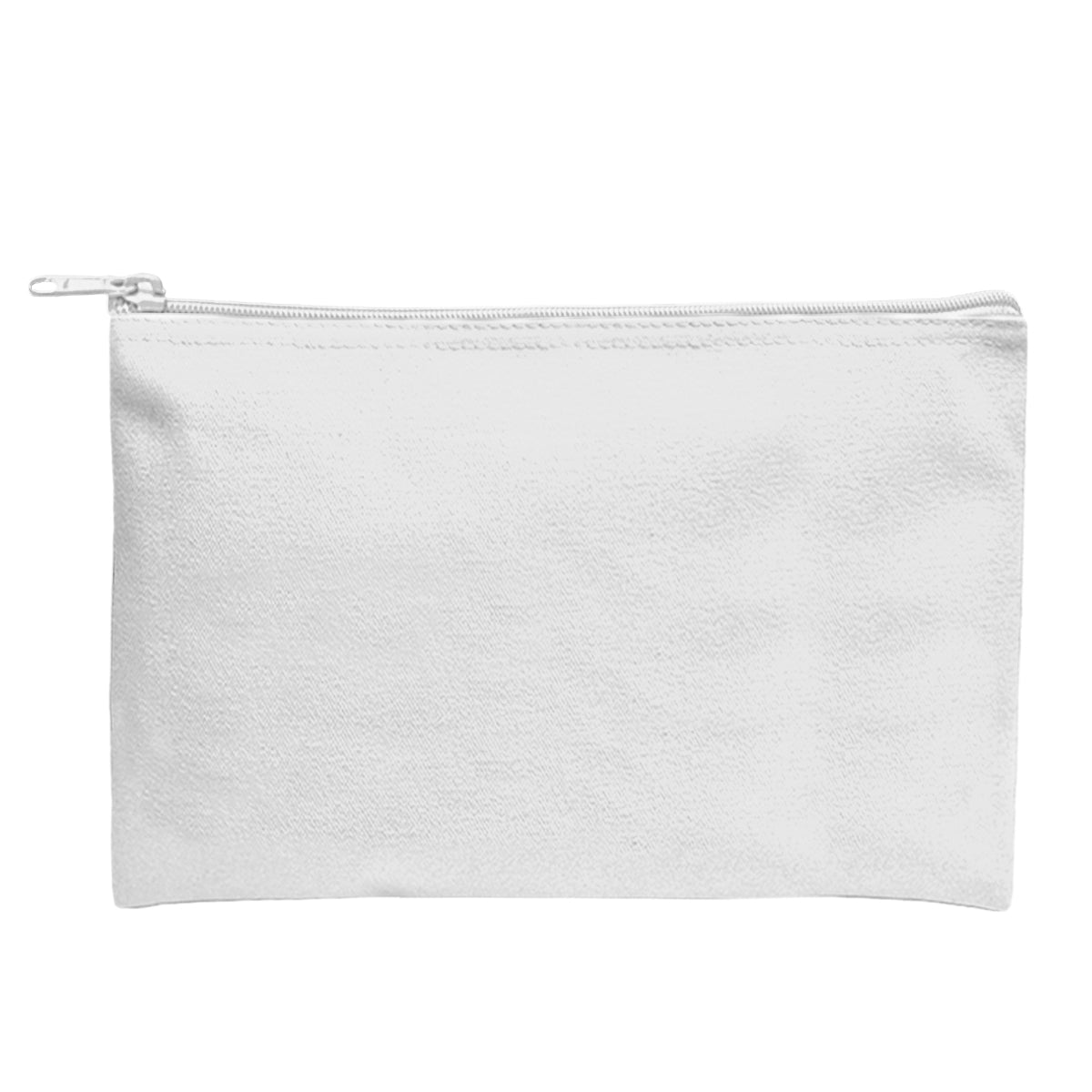 Sublime Series rPET Zippered Pouch - White With White