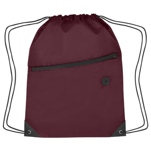 Sports Pack with Zipper - Recycled Maroon