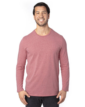 Unisex Ultimate CVC Long-Sleeve T-Shirt - Maroon Heather