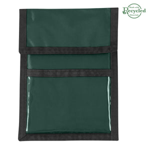 Nylon Neck Wallet Badge Holder - Recycled Forest Green